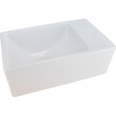 Wiesbaden Rhea XXS Fontein - zonder kraangat rechts - 30.5x18x11cm - keramiek - glans wit