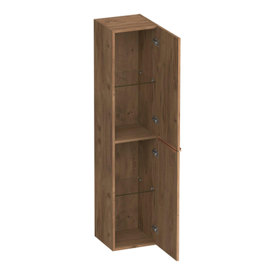 BRAUER Elevate armoire de salle de bains - 160x35x35cm - sans poignées rapportées - 2 portes - ouverture à gauche ou à droite - Chateau
