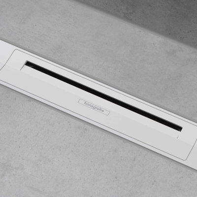 Hansgrohe RainDrain Flex Douchegoot - 70cm - inkortbaar - wandmontage - mat wit
