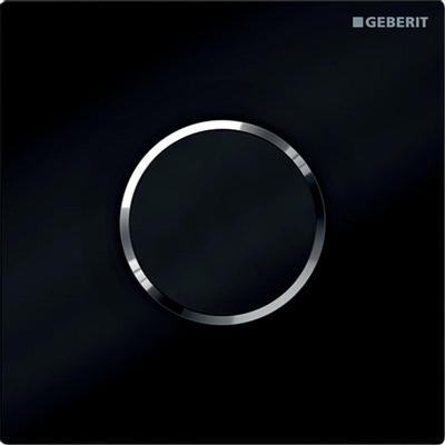 Geberit Type10 HyTronic urinoir stuursysteem infrarood batterij - met bedieningsplaat Sigma10 - glans zwart