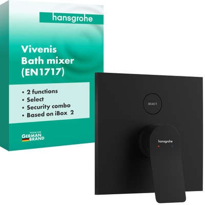 Hansgrohe Vivenis mengkraan inbouw voor iBox Universal 2 mat zwart