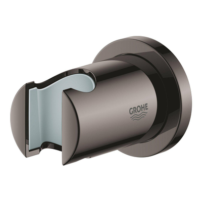 GROHE Rainshower Support de douchette - non réglable - rosace ronde - Hard Graphite