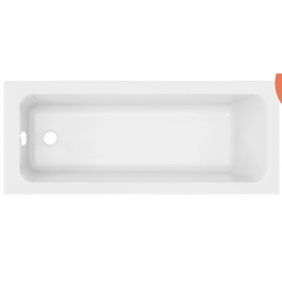 GO by Van Marcke todi bain 170x70x40cm 170l avec pieds blanc acrylique