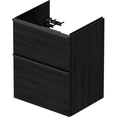 Duravit D-neo Meuble sous vasque 51x40.2x62.5cm 2 tiroirs Chêne (noir) mat