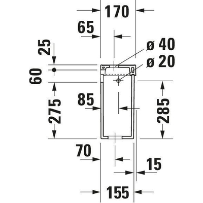 Duravit Serie 1930 Reservoir - 42x36x17cm - dualflush - inclusief Binnenwerk - wit