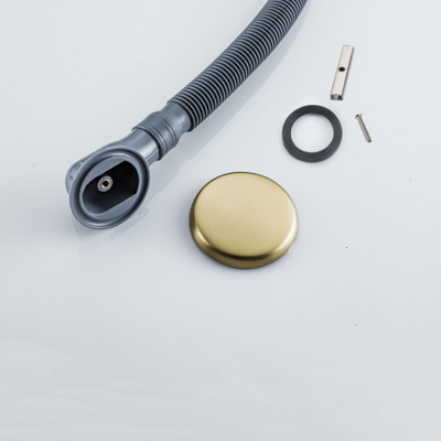 Fortifura Calvi Combinaison de vidage de baignoire avec vidage clic-clac Laiton brossé PVD (Or)