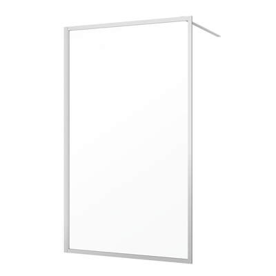 Sealskin Contour inloop douche type A3 118 cm breed, 200 cm hoog, RVS, 6 mm helder veiligheidsglas