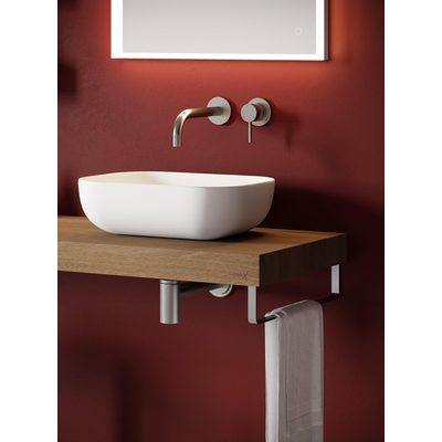 Looox sink collection opzet waskom rechthoekig 45x32,5cm matt white