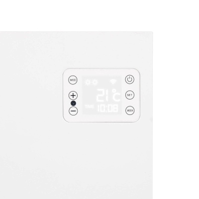 Eurom Alutherm Sani Convectorkachel - 40x70.5cm - 1200watt - wifi - wand - Verticaal - wit