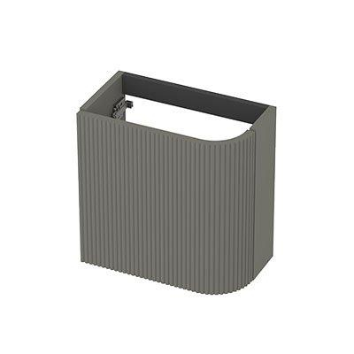 INK Concept R Fonteinonderkast - 40x22x40cm - 1 deur - linksdraaiend - afgeronde hoek - gefreesd - mdf lak - mat beton groen