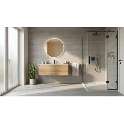 ÉCHANTILLON Terravito Fissaro carreau mural et de sol - 22.2x89.5cm - 8mm - rectifié - Aspect bois - Gris