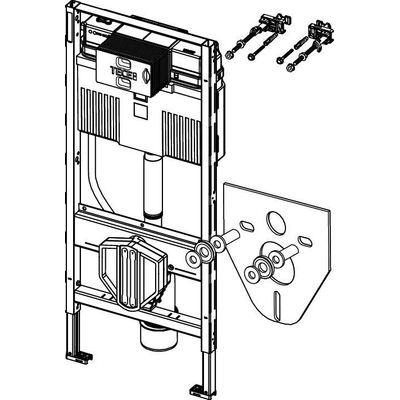 Teceprofil Réservoir encastré - 1120mm - avec réservoir de chasse uni