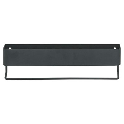 Sealskin Brix Tablette avec porte-serviettes 35x8x10cm métal noir