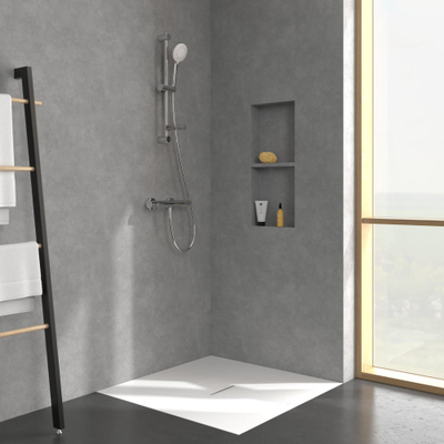 Villeroy & Boch Universal Showers Ensemble barre de douche avec trois fonctions pour montage mural - chrome