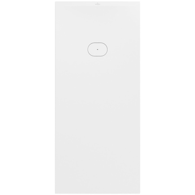 Villeroy & Boch Ecora douchebak - 180x80x4.5cm - afvoer korte zijde - white alpine (wit)