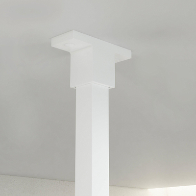 FugaFlow Eccelente Vetro Stabilisatiestang - plafond - tbv inloopdouche badkamer 125cm - mat wit