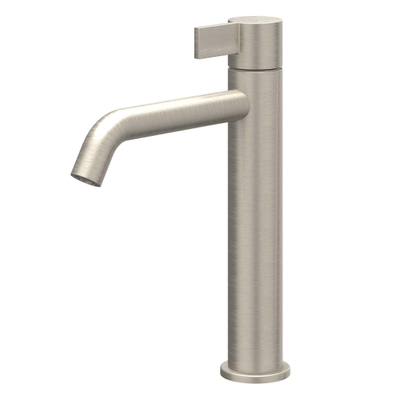 Ivy Pact wastafelkraan - opbouw - voorsprong 14.9cm - coldstart - PVD - geborsteld nikkel (rvs)