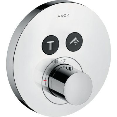 AXOR Showerselect plaque de finition thermostatique avec robinet d'arrêt pour 2 fonctions chrome