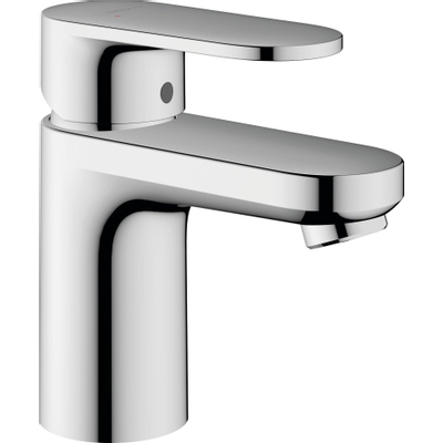 Hansgrohe Vernis Blend 1 greeps wastafelkraan - 70 met trekwaste - hoogglans chroom