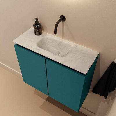 MONDIAZ TURE-DLUX 60cm toiletmeubel Smag. EDEN wastafel Opalo positie midden. Zonder kraangat.