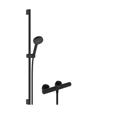 Hansgrohe colonne de douche - 2 jets - noir mat