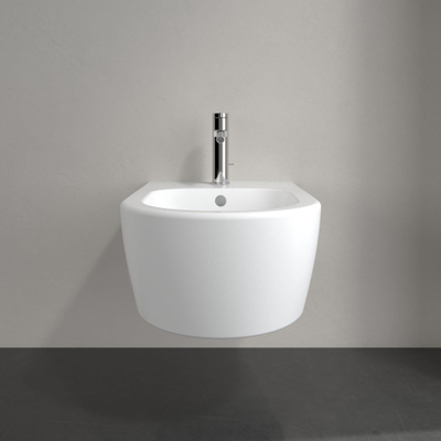 Villeroy & Boch Avento Bidet suspendu 37x53cm 1 trou de robinet avec trop-plein Ceramic+ stone white