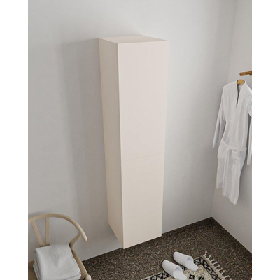 MONDIAZ BEAM Armoire colonne - 160cm - 2 portes - Linen