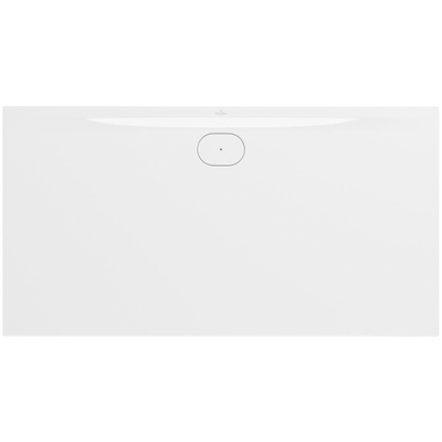 Villeroy & Boch Ecora douchebak - 170x90x3.5cm - afvoer lange zijde - white alpine (wit)