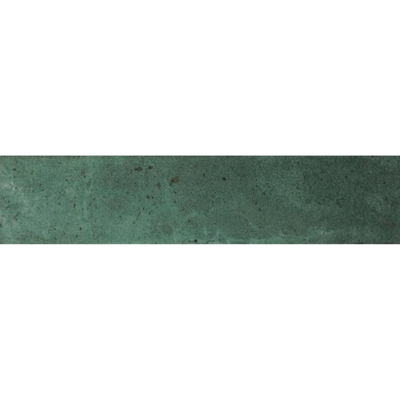 SAMPLE Ceramic-Apolo Raku Wandtegel - 6X27cm - 7,7mm - Rechthoek - Green Jade Glans