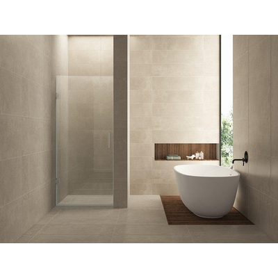 Wiesbaden Less nisdeur 1000 x 2000 x 8 mm nano helder glas/chroom