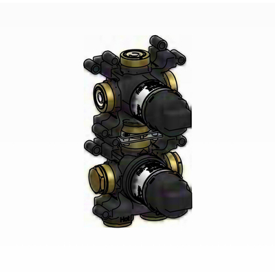 Hotbath élément encastré - pour mitigeur thermostatique encastré avec inverseur-arrêt 3 voies