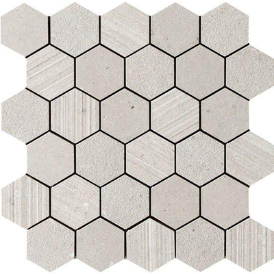 Italgraniti Silver grain Carrelage mosaïque 30x31cm 9.5mm porcellanato Grey