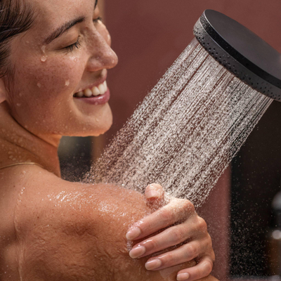 Hansgrohe Raindance alive s puro Showerpipe - 300 - 1jet - met Ecostat Element - mat zwart
