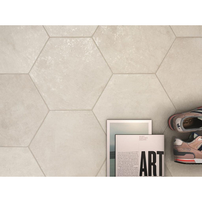 Zyx amazonia carrelage sol et mur 32x37cm 9mm rectifié r9 porcellanato blanc cassé