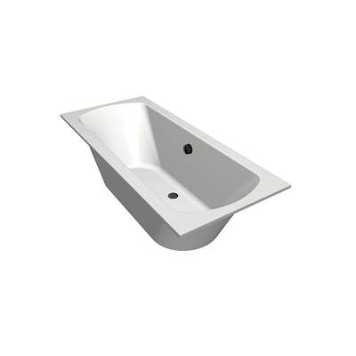 Xenz Lagoon Duobad - 170x75x53 - afvoer Midden - acryl - wit