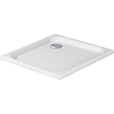 Duravit D-code Kunststof douchebak acryl vierkant - zonder paneel - 80x80cm - met afvoergat - diameter 90mm - wit