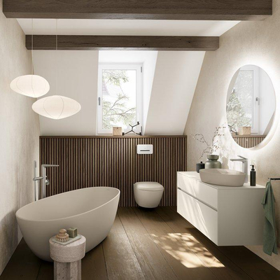 Villeroy & Boch Antao Vrijstaand bad - 170x75cm - zonder afvoer - almond (beige)
