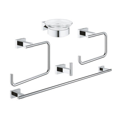GROHE Essentials Cube accessoireset 5 in 1 chroom