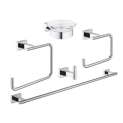 GROHE Essentials Cube ensemble d'accessoires 5 en 1 chrome