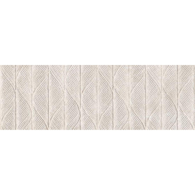 SAMPLE Metropol Isola Decor-strip - 30x90cm - 10.3mm - gerectificeerd - Witte scherf - Beige (Beige)