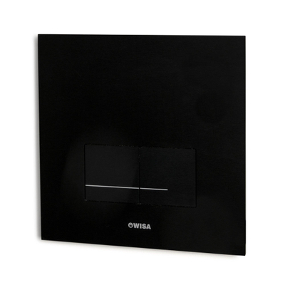 Wisa XS Panneau de commande - carré - 16x16x1 - double chasse - acier - noir