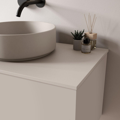 Saniclass Tops Topblad - 100x1.5x46cm - cotton mat (beige)