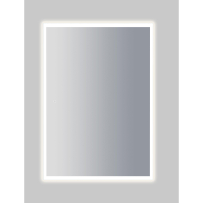 Adema Oblong miroir 36x80cm incluant des lampes à led dimmables avec chauffage du miroir avec interrupteur à écran tactile
