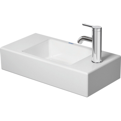 Duravit Vero air Fontein - 50x25cm - 1 kraangat rechts - zonder overloop - wit