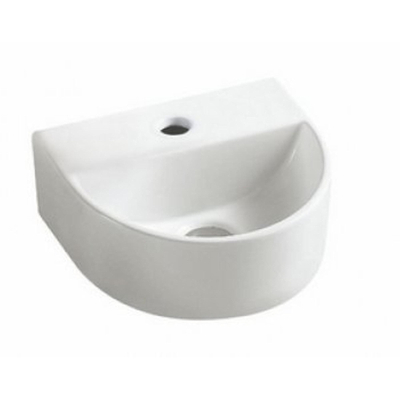 Wiesbaden Lara Lave mains 30x25x12cm demi circulaire blanc