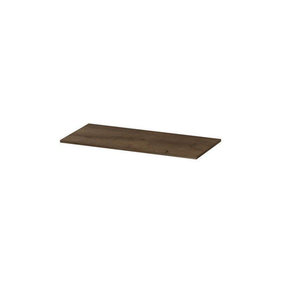 INK Topdeck Wastafelblad - 100x45x2cm - tbv onderkast - MDF - Fineer Chocolate