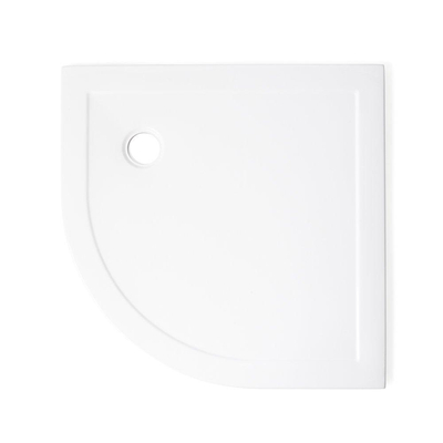 Crosswater Showertray Douchebak - 90x90x4cm kwartrond - wit