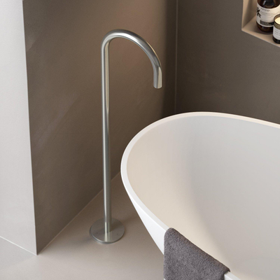 Hotbath Archie robinet de baignoire sur pied inox