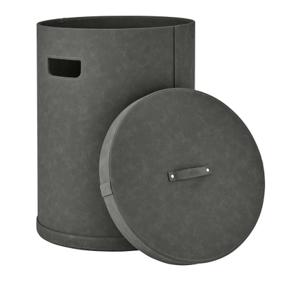 Blomus SAHLA Wasmand - 40x40x54 - kunstleer - donker grijs