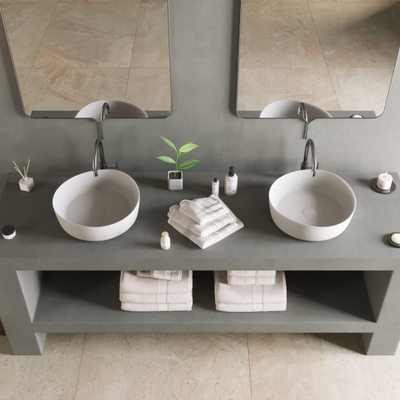 Ideavit Solidharmony vasque à poser 40x13cm Solid surface blanc mat